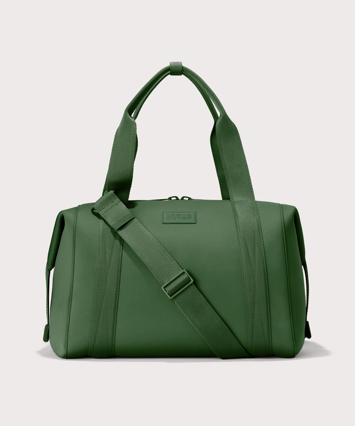 Large Landon Carryall in a rich, classic forest green
