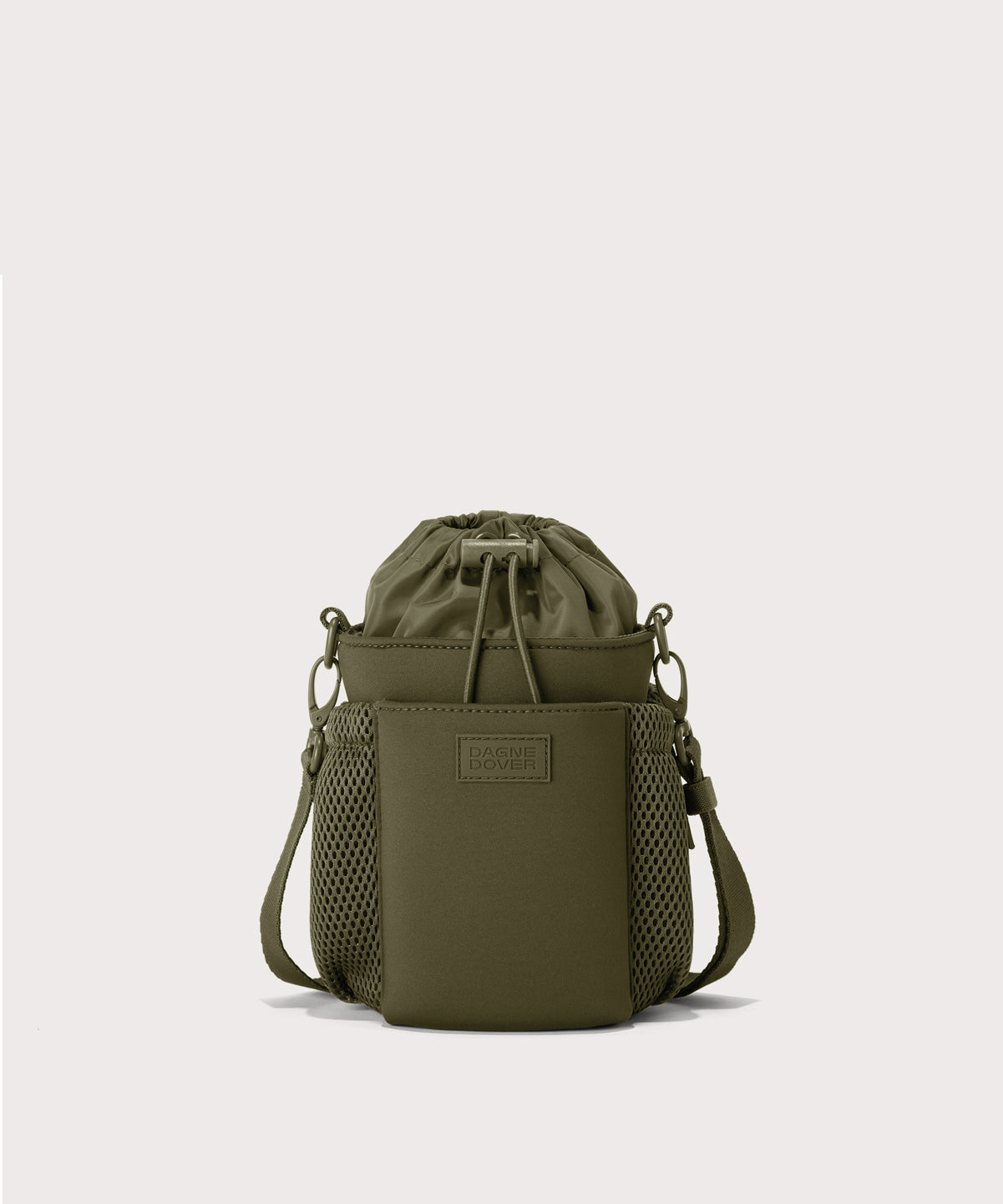 Dagne Dover Sloan Water Bottle Sling in dark green.
