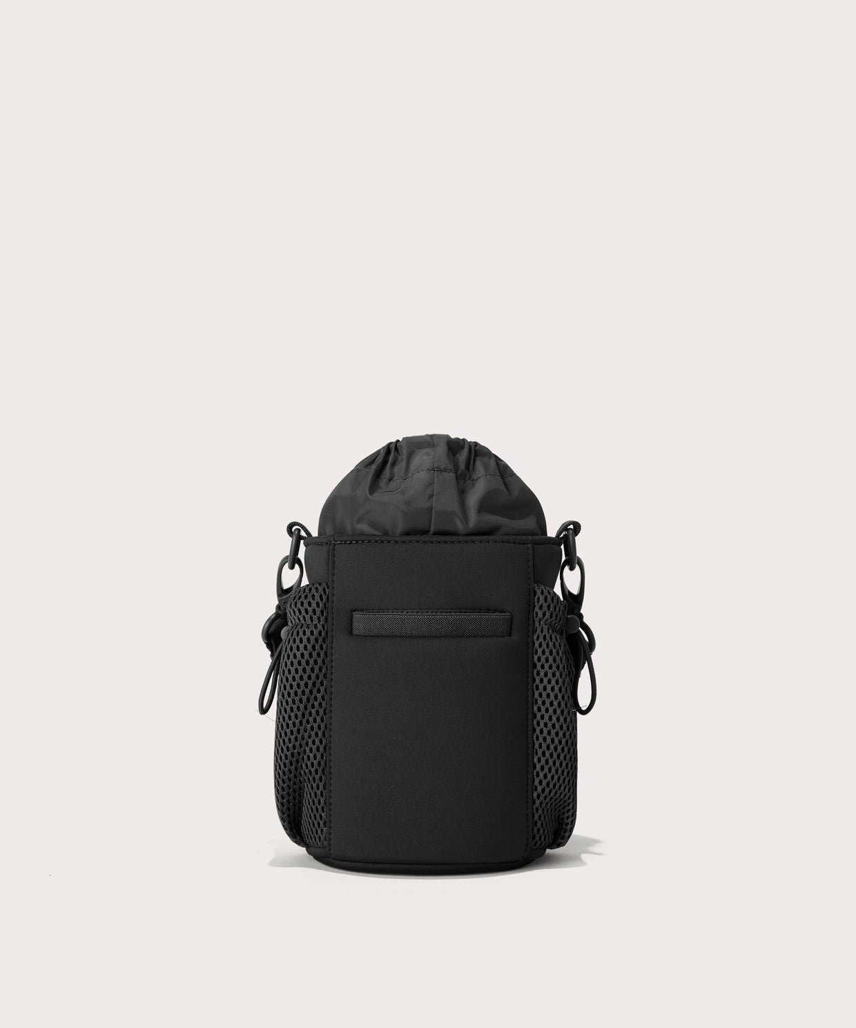 Dagne Dover Sloan Water Bottle Sling in black seen from the back.
