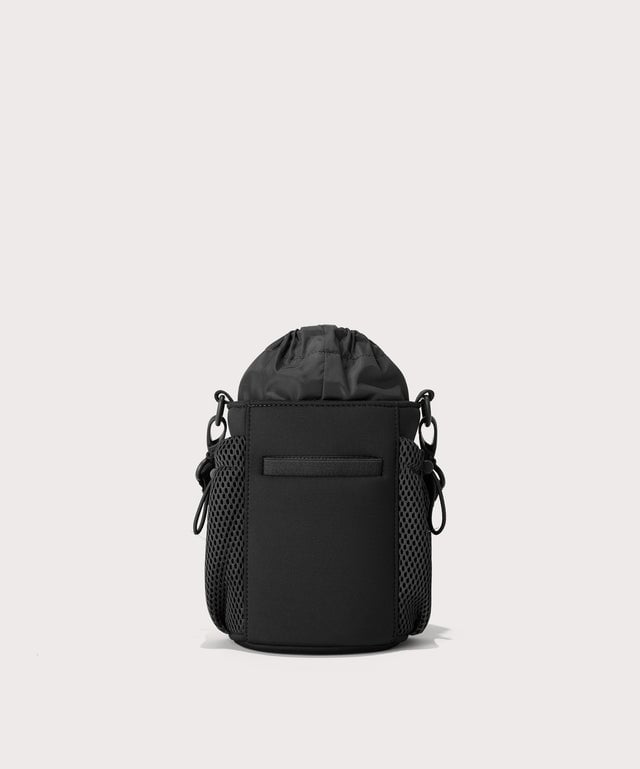 Dagne Dover Sloan Water Bottle Sling in black seen from the back.
