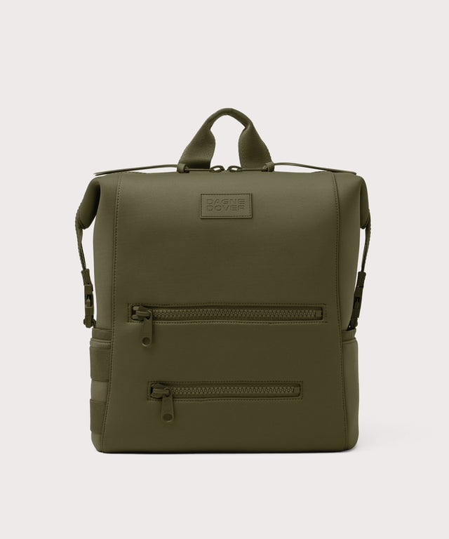 Dagne Dover Large Indi Diaper Backpack in dark moss.