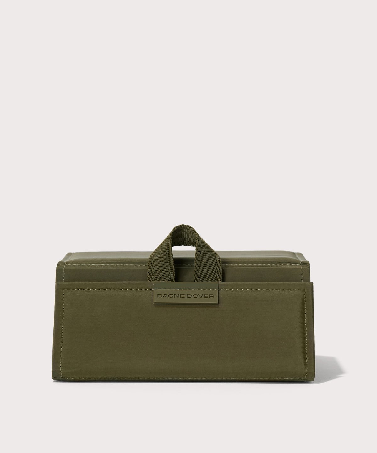 Dagne Dover Remi foldable glasses holder in dark green.
