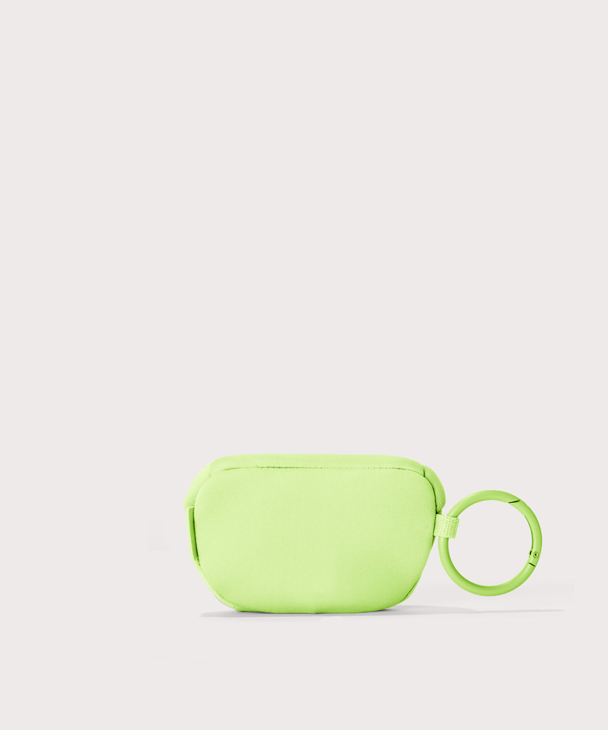 Dagne Dover Ace Keychain in vibrant, creamy green seen from the back.
