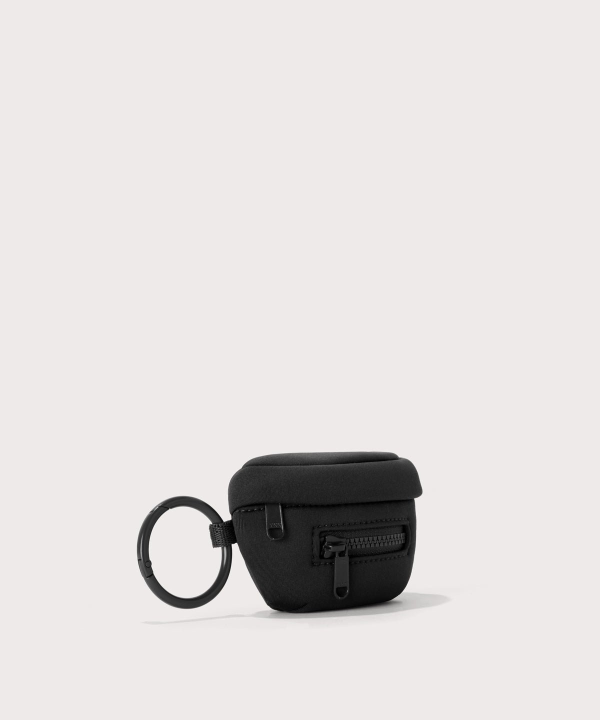 Dagne Dover Ace Keychain in black seen from an angle.
