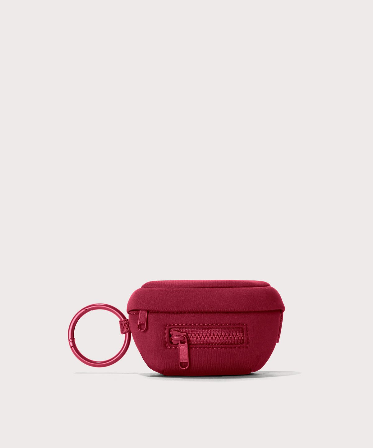 Dagne Dover Ace Keychain in a punchy, saturated deep red

