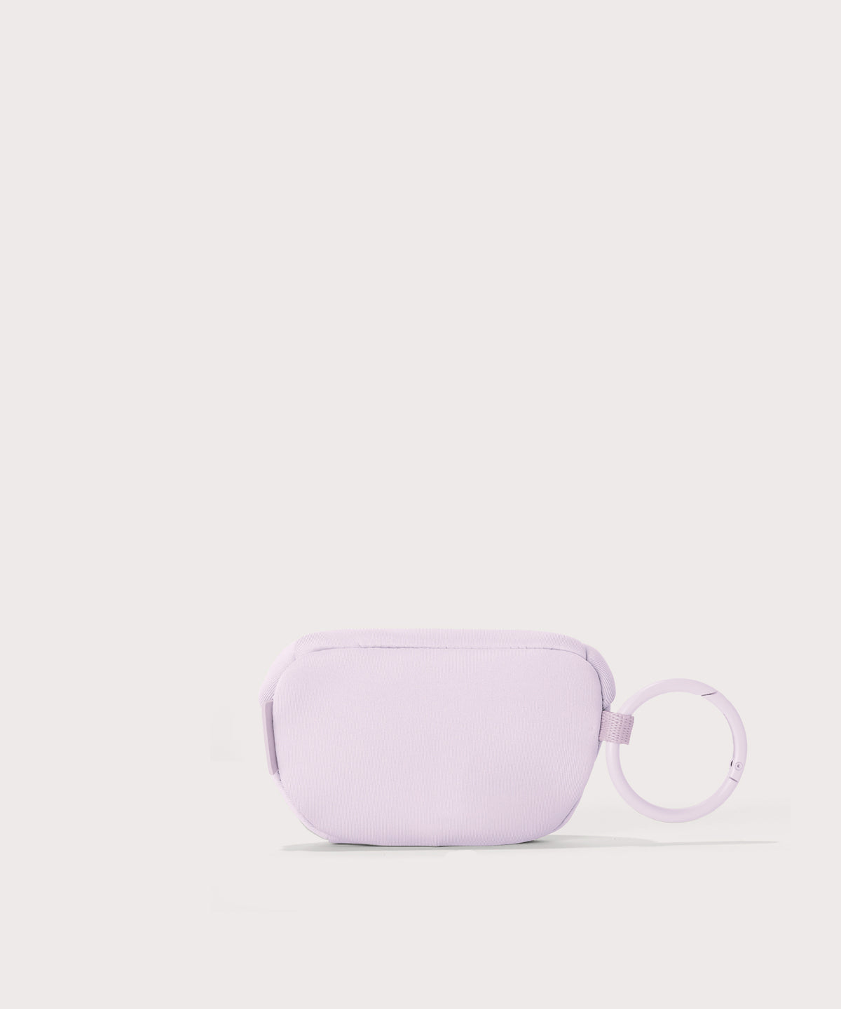 Dagne Dover Ace Keychain in a soft purple with grey undertones seen from the back.
