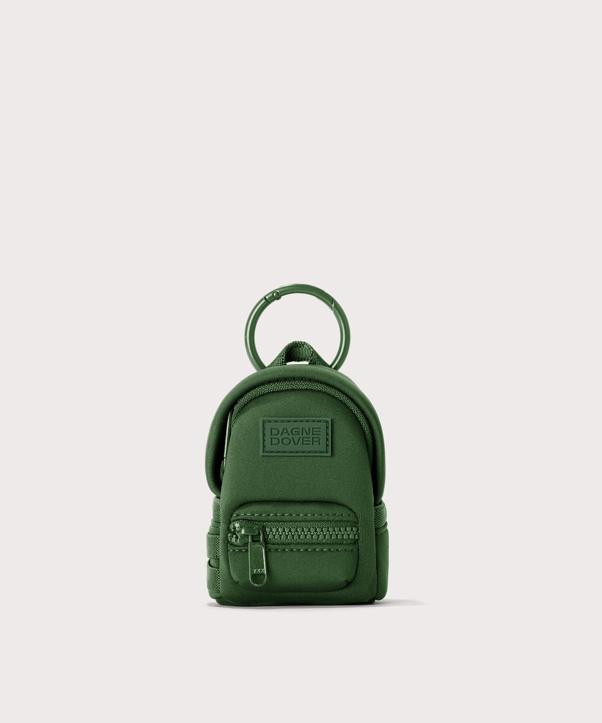 Dagne Dover Dakota Keychain in a rich, classic forest green.