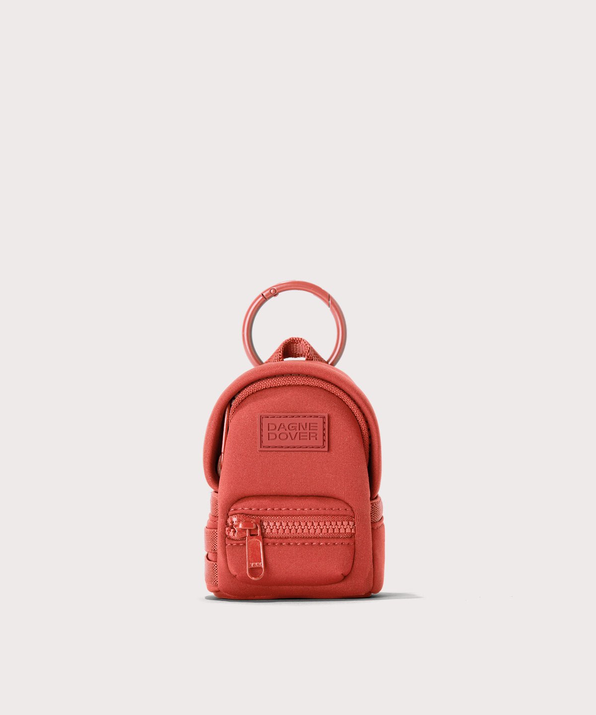 Dagne Dover Dakota Keychain in  a poppy, vintage wash red.