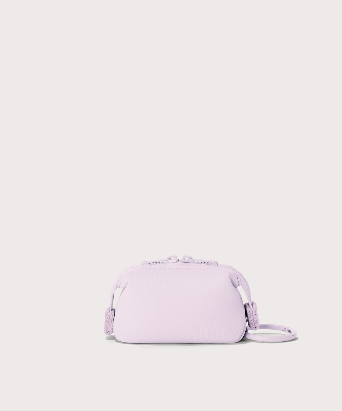 Dagne Dover Hunter Keychain in a soft purple with grey undertones. seen from the back.

