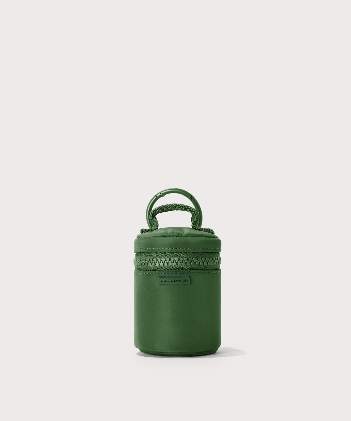 Dagne Dover Mila Keychain in a a rich, classic forest green.

