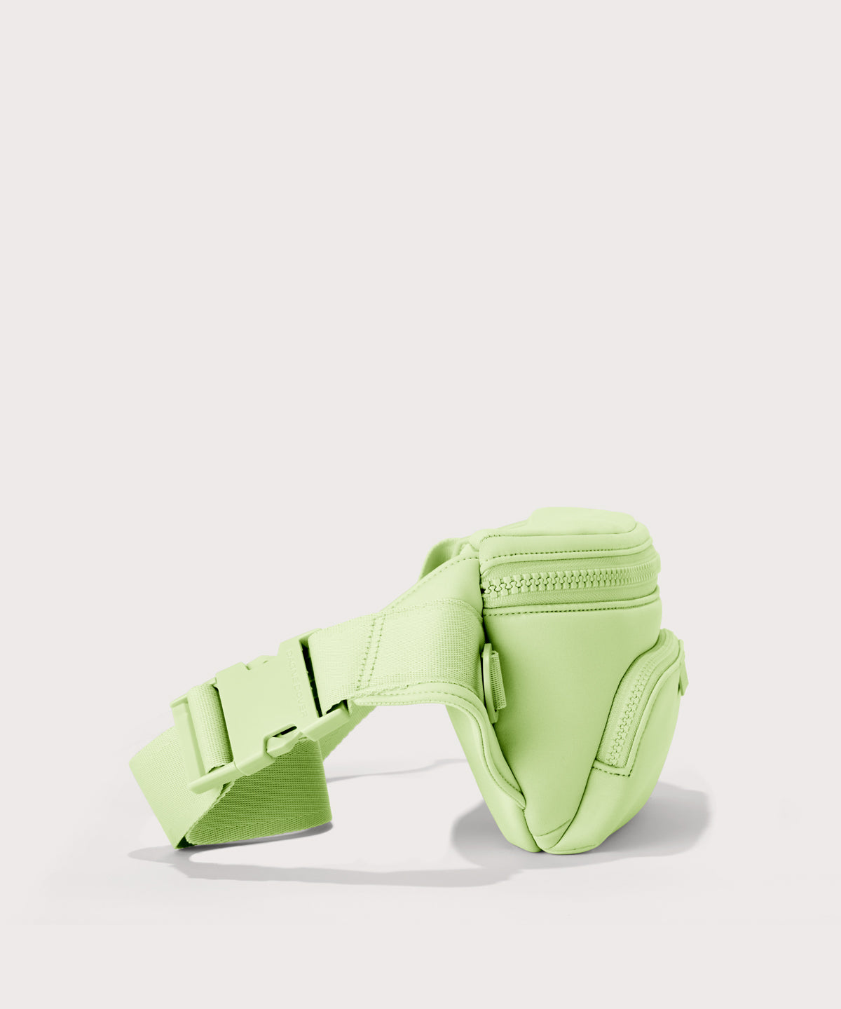 Dagne Dover jax large fanny pack in matcha seen from an angle.
