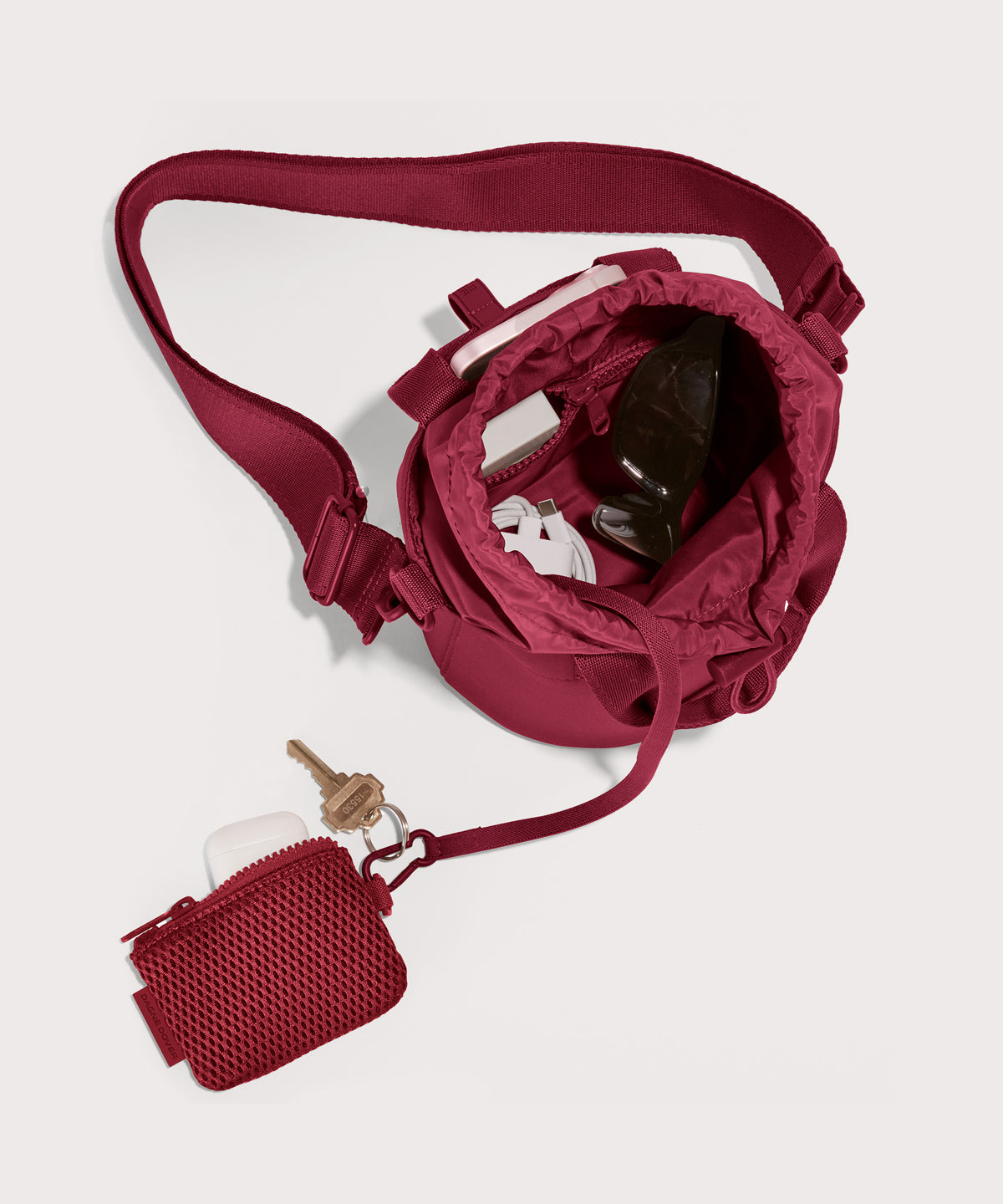 hover Dagne Dover Nico Bucket Bag in Spice, topdown.