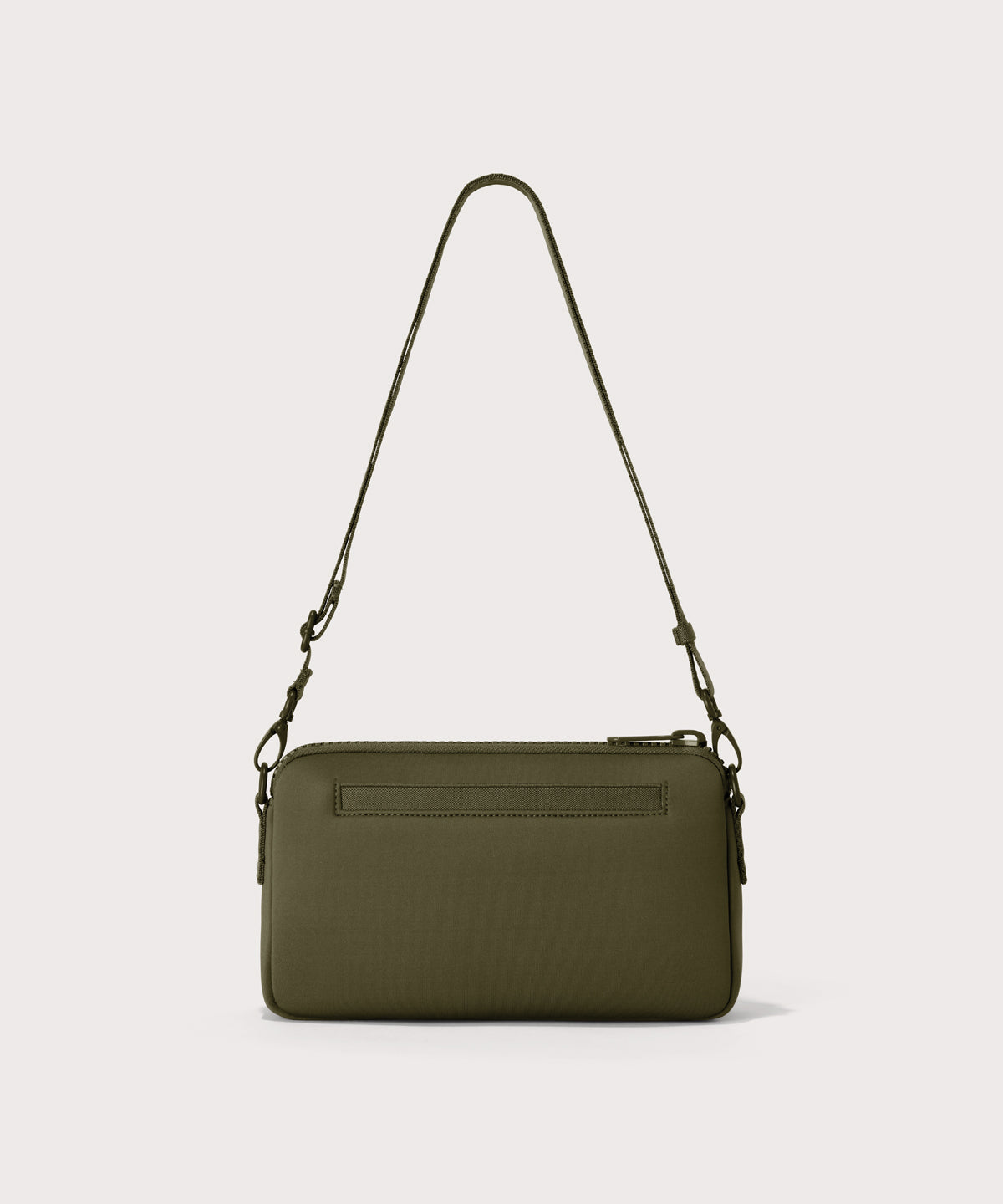 Dagne Dover Nora Shoulder Bag in dark green, back angle.
