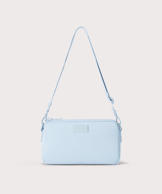 Dagne Dover Nora Shoulder Bag in an airy, lighter sky blue.
