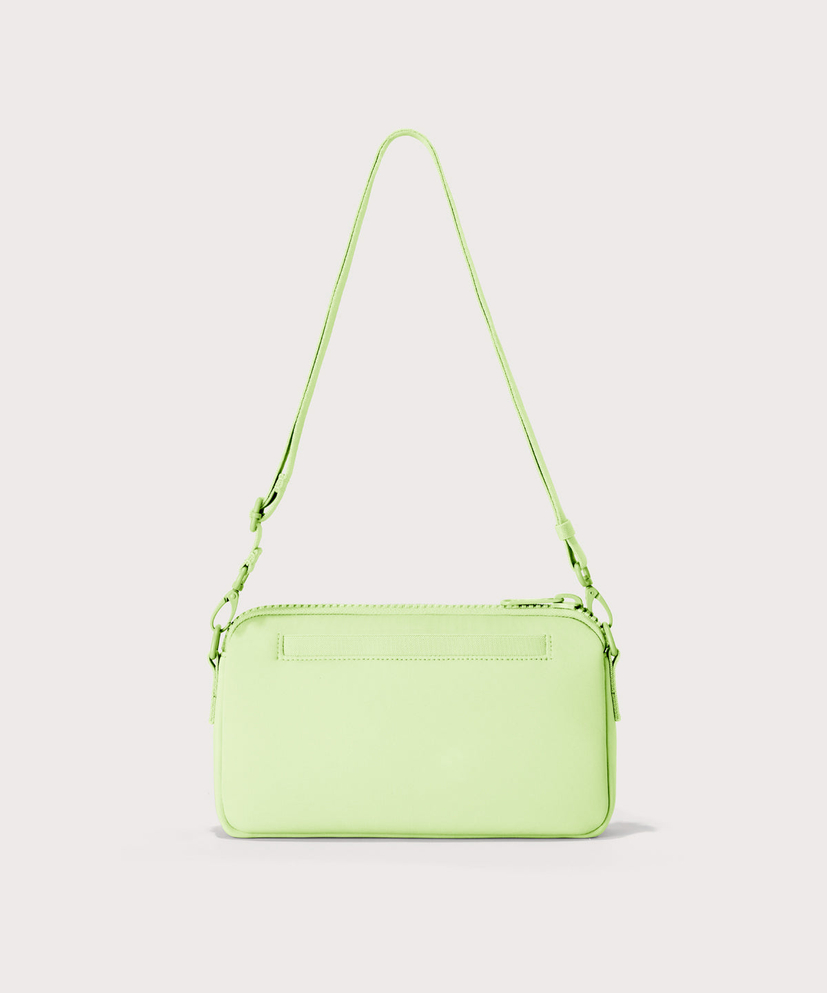 Dagne Dover Nora Shoulder Bag in matcha, back angle.
