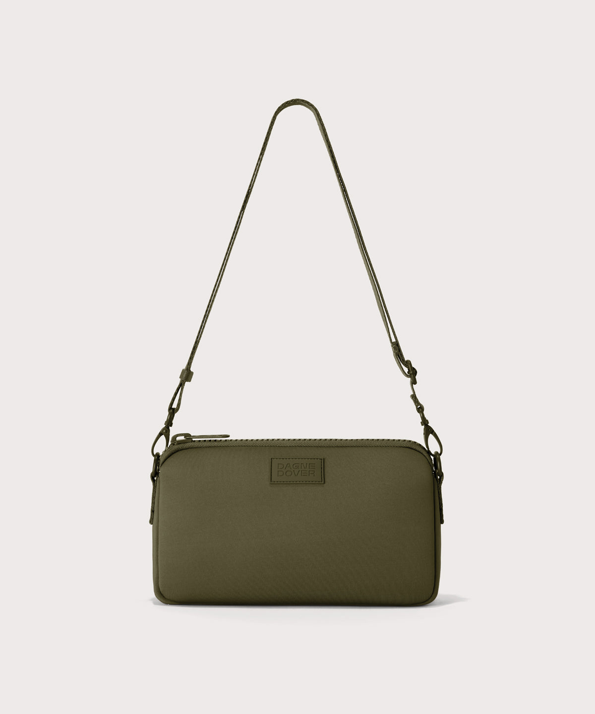 Dagne Dover Nora Shoulder Bag in dark green.
