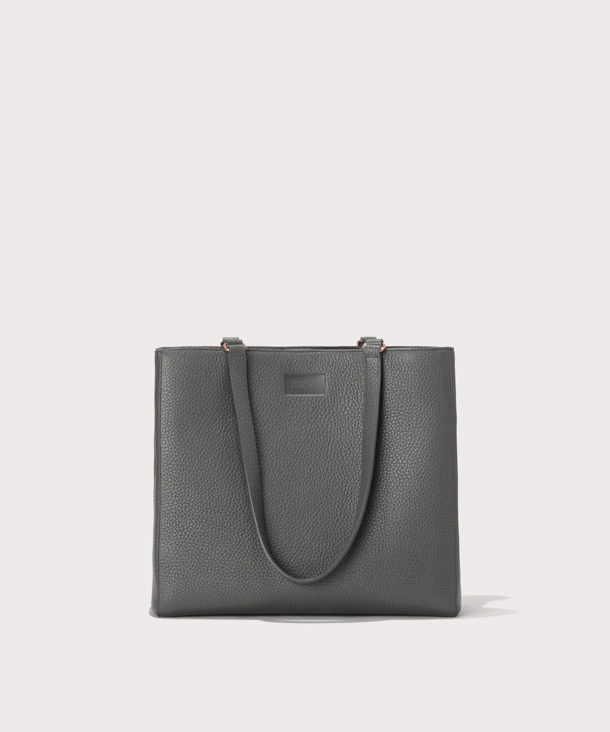 Dagne Dover medium Allyn Tote in grey seen from the front.
