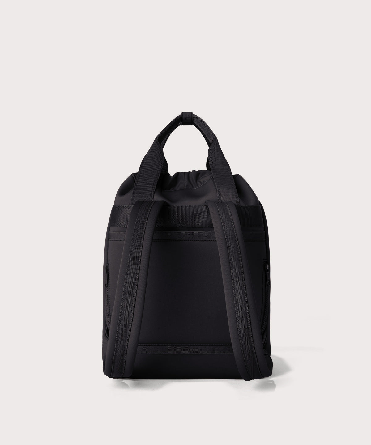 Wendy Keen Synthetic black and gray logo Backpack drawstring top closure. Drawstring Bag Backpack | Neoprene Rhys Backpack from Dagne main image 2