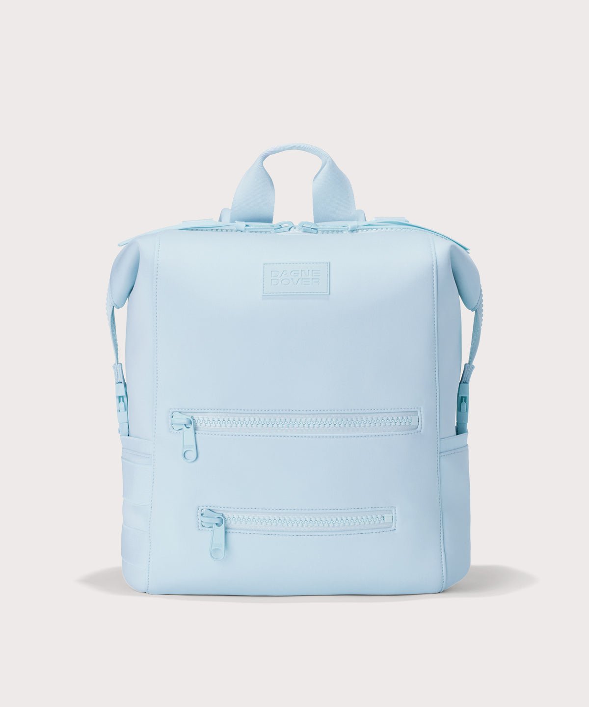 Dagne Dover Large Indi Diaper Backpack in an airy, lighter sky blue.