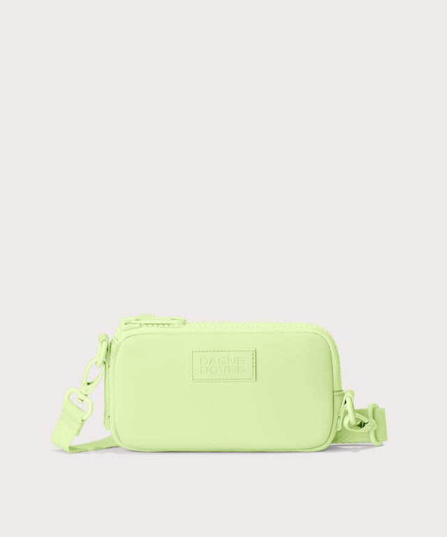 Dagne Dover Mara Phone Sling in matcha.
