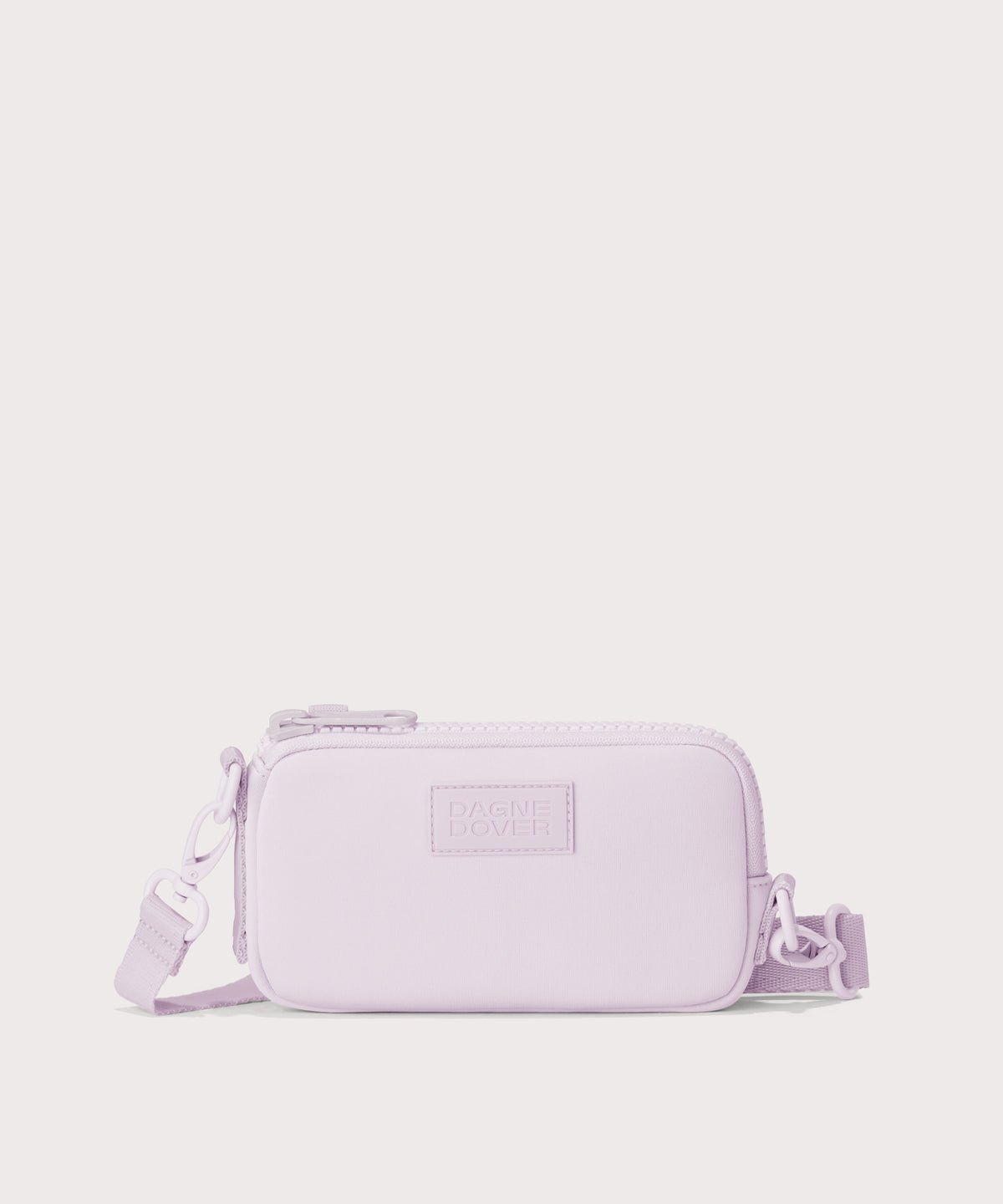 Dagne Dover Mara Phone Sling in a soft purple with grey undertones..
