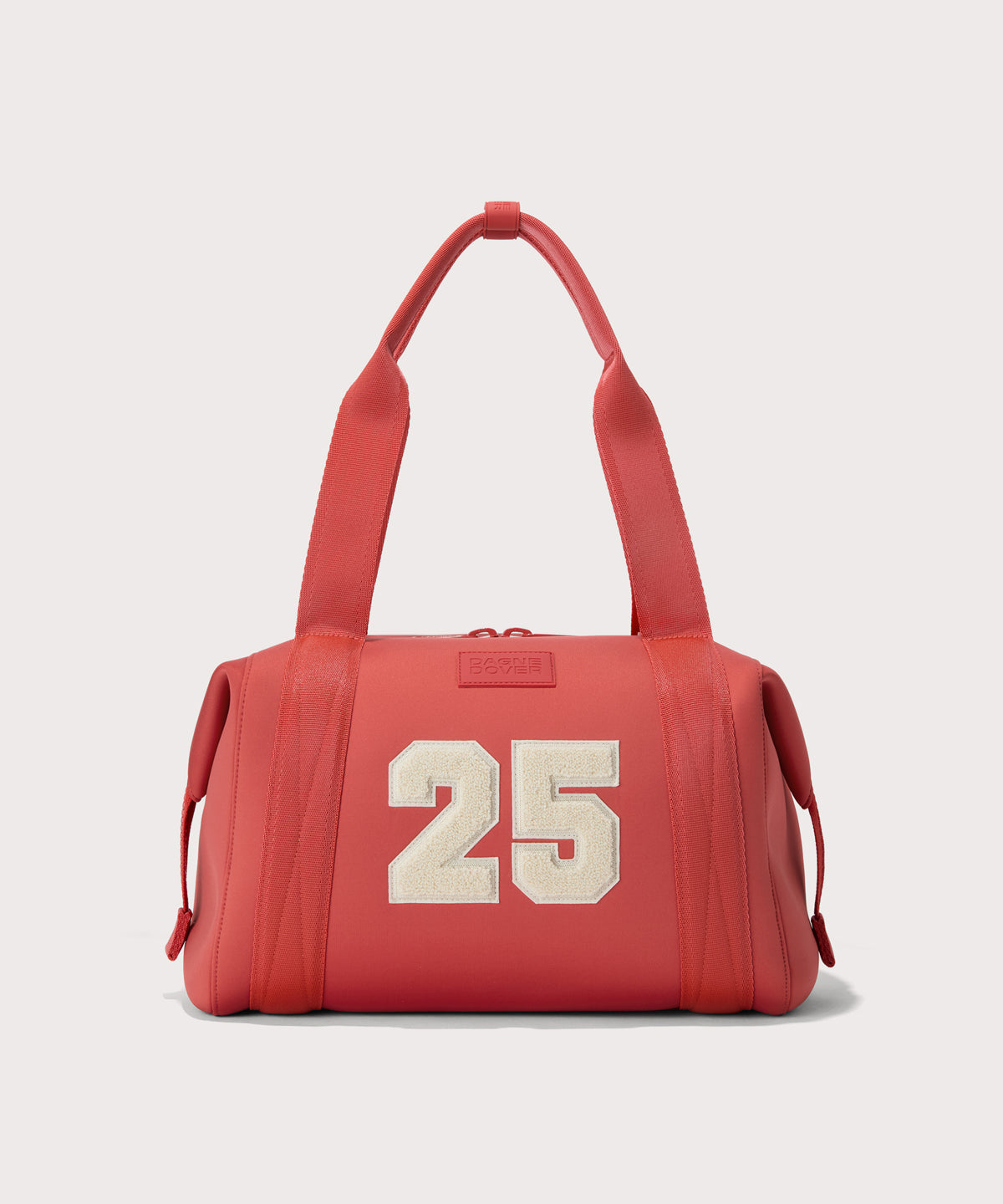 Large Landon Carryall in  a poppy, vintage wash red
