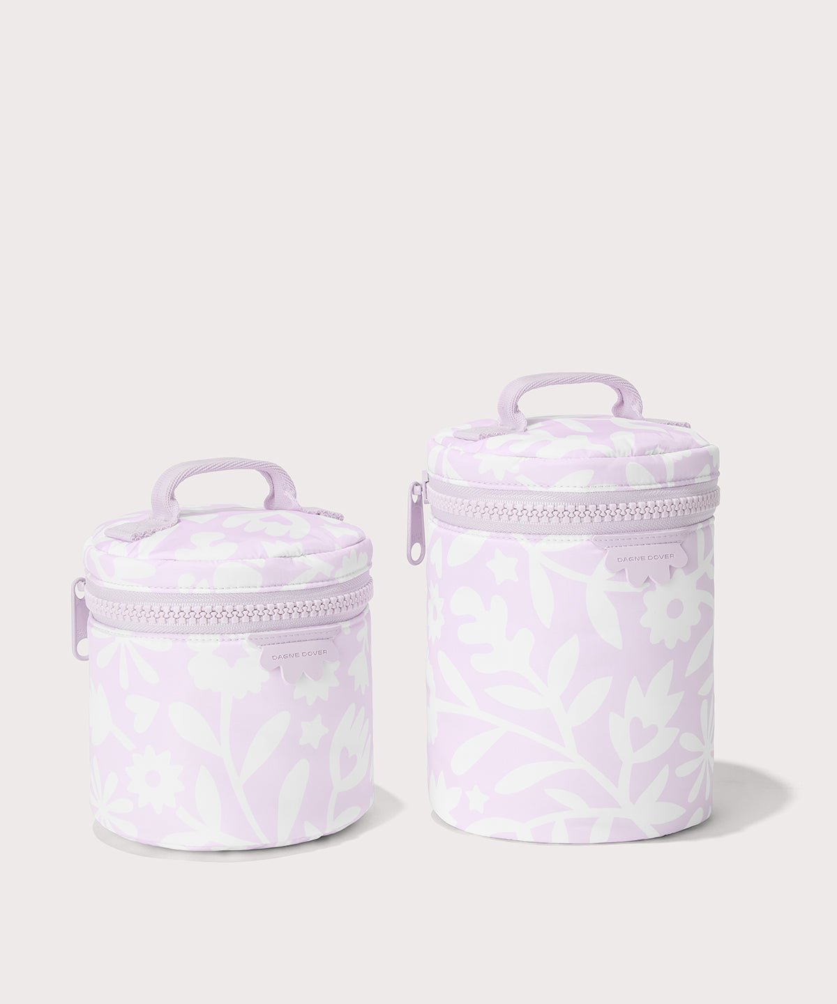 Dagne Dover small and large Mila Toiletry Pouches in black.