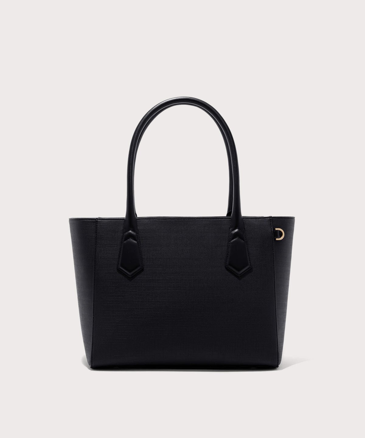 Dagne Dover classic Signature Leather Tote in black.