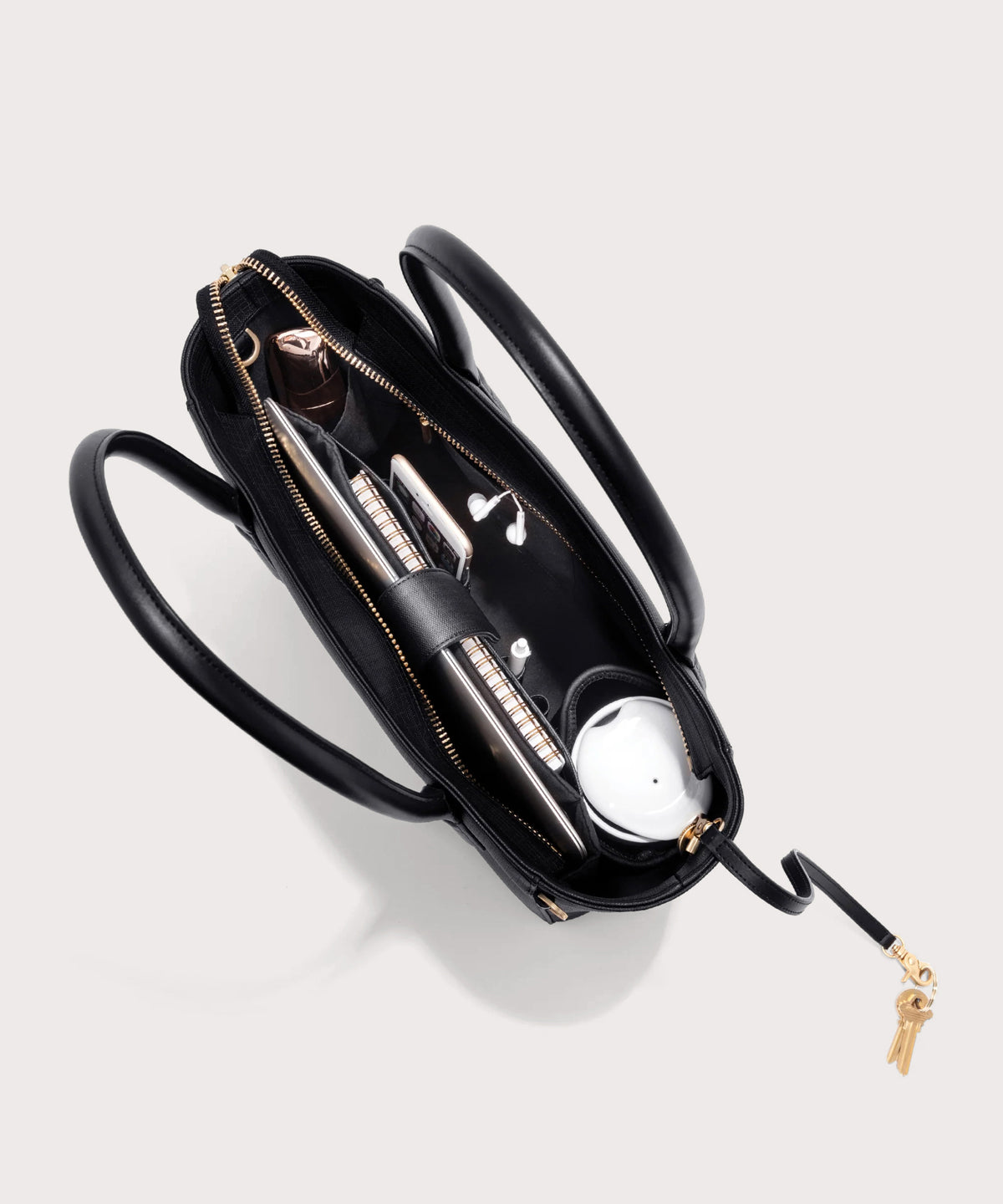 dagne-2025-Signature_ClassicTote_Onyx_Topdown