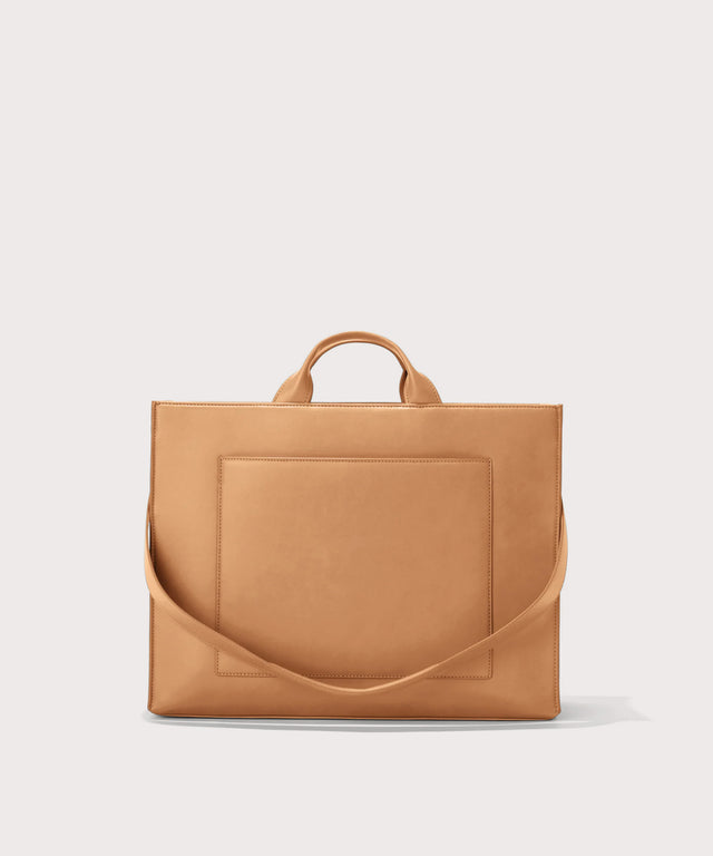 Dagne Dover large vegan Daily Tote in brown with the 11