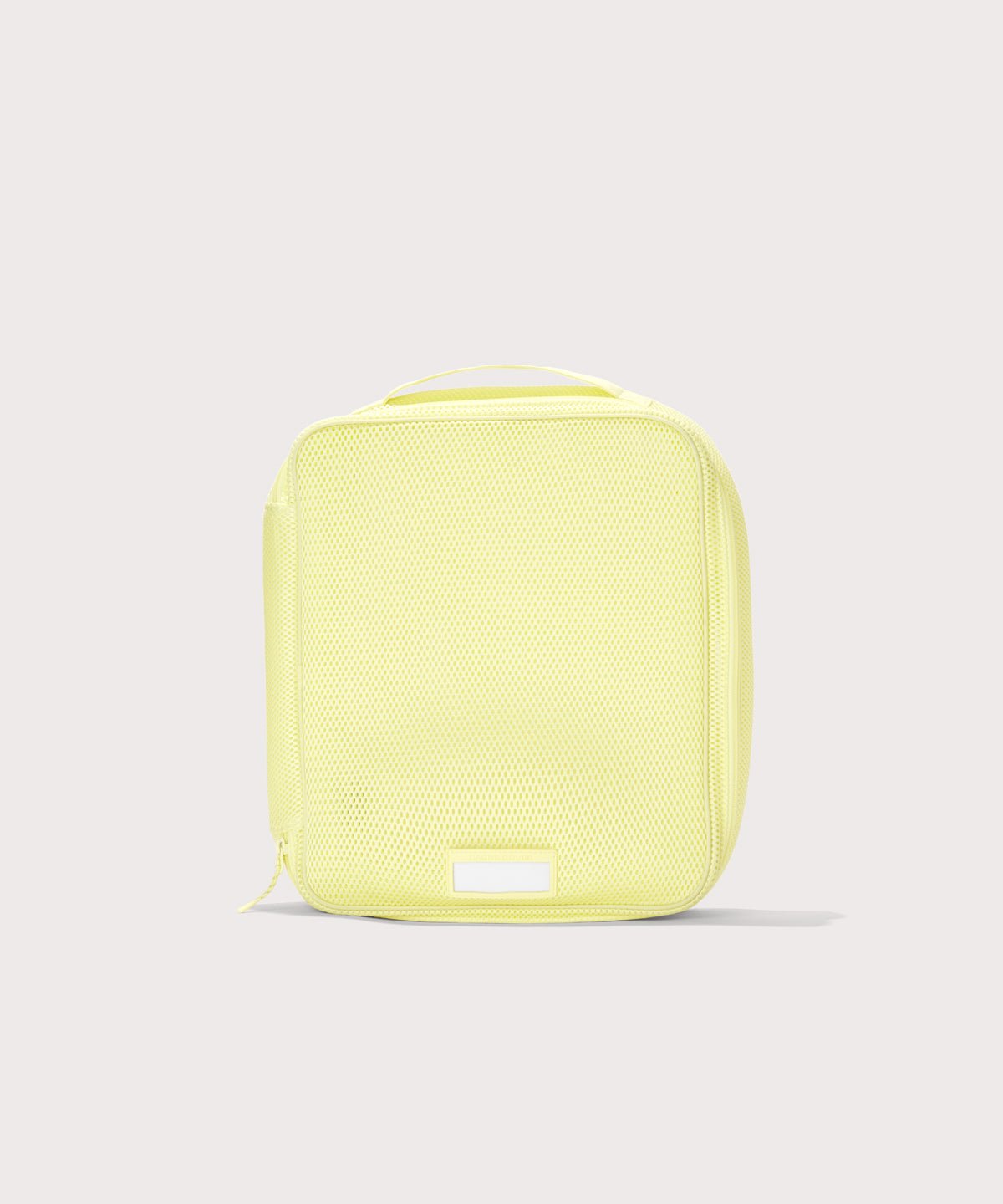 Front view of Large Roma packing cube in citrine
