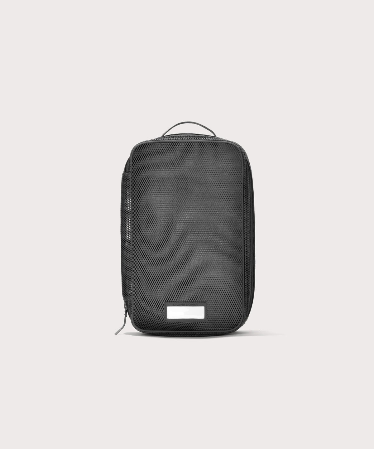 Front view of medium Roma packing cube in carbon black
