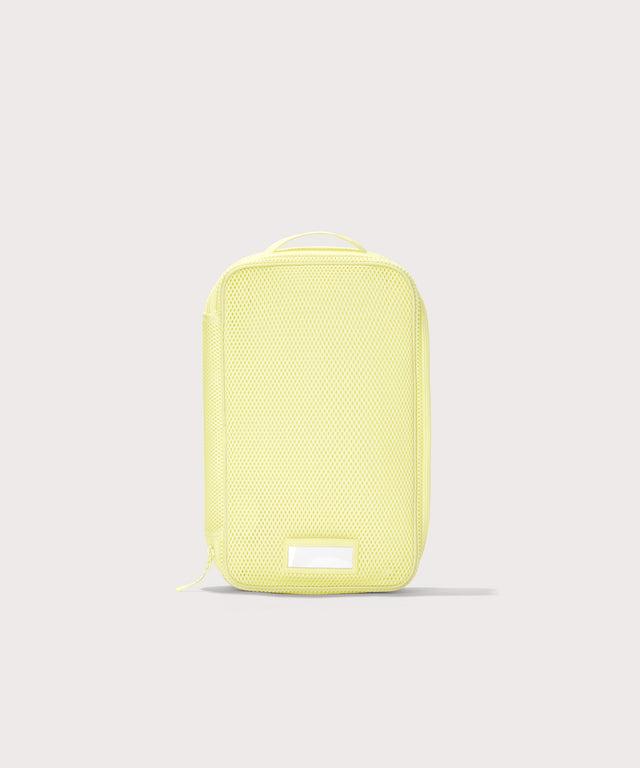 Front view of medium Roma packing cube in citrine
