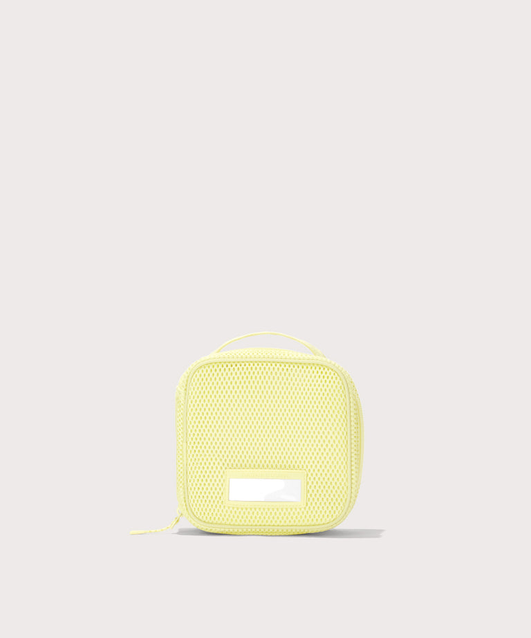 Front view of small Roma packing cube in citrine