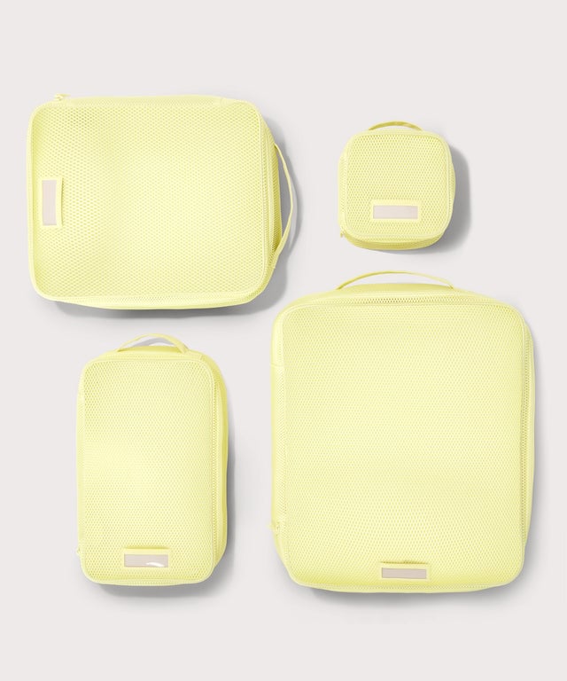 Roma Packing Cube in Citrine Air Mesh, Large
