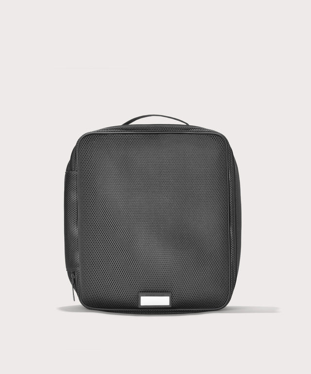 Front view of extra large Roma packing cube in carbon black