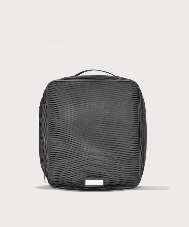 Front view of extra large Roma packing cube in carbon black