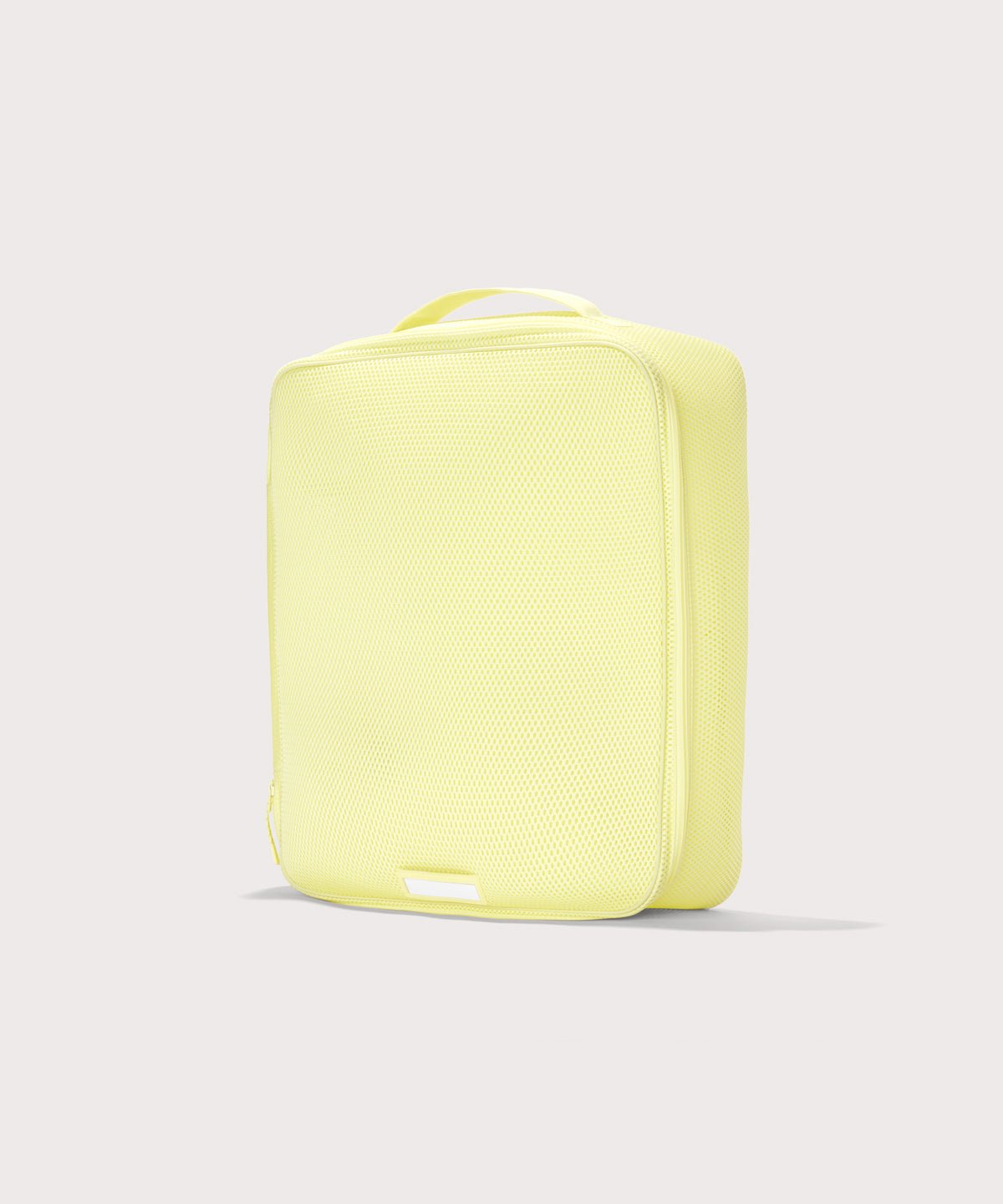 3/4 view of extra large Roma packing cube in citrine
