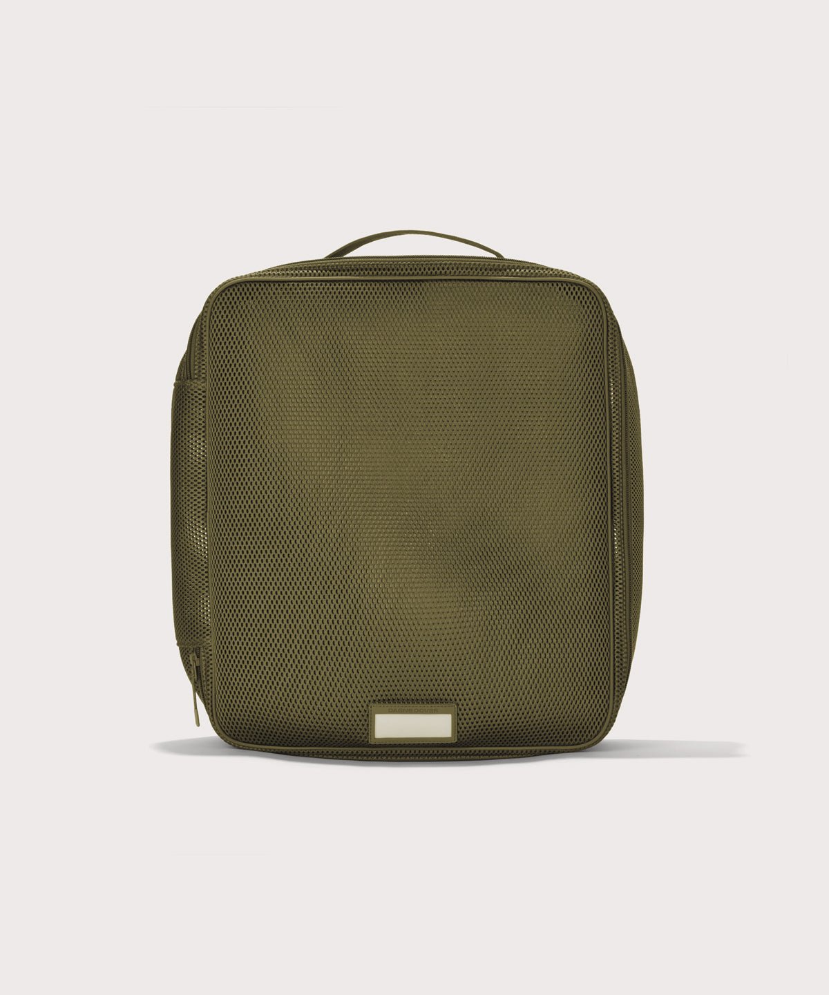 Front view of extra large Roma packing cube in dark green

