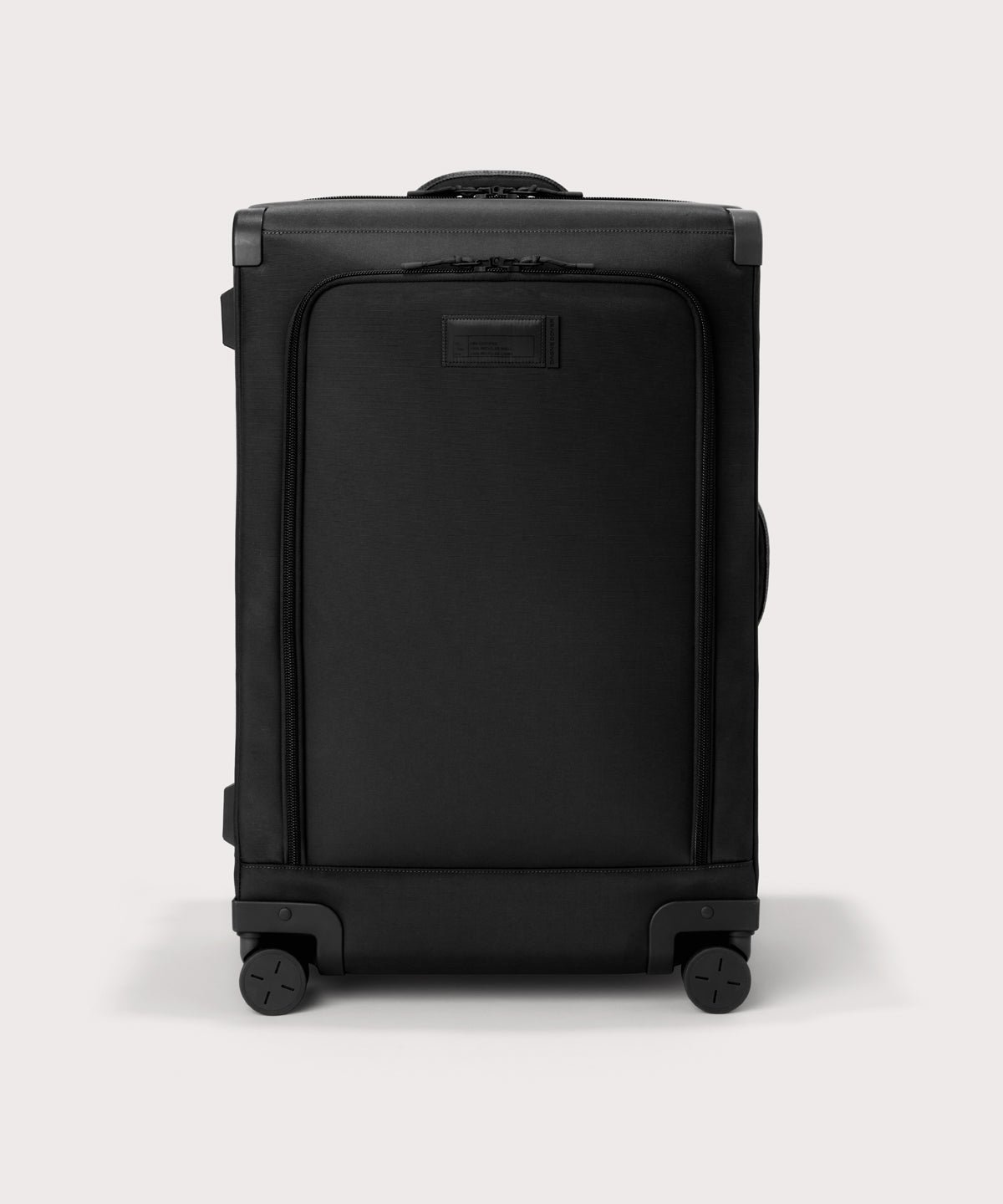 Front view of Sydney checked rolling luggage 28.5” in onyx
