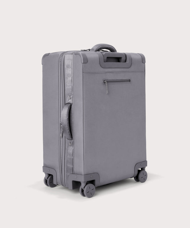3/4 back view of Sydney checked rolling luggage 25