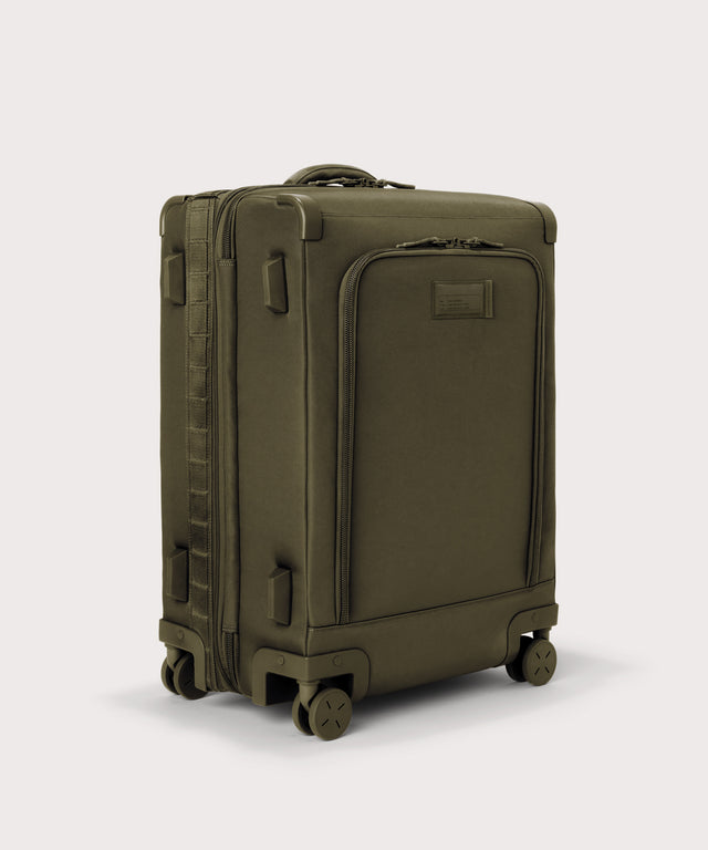 3/4 front view of Sydney checked rolling luggage 25