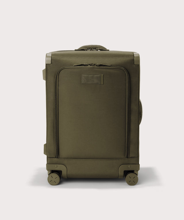 Front view of Sydney checked rolling luggage 25