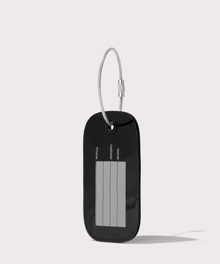 Lima Silicone Luggage Tag in Onyx
