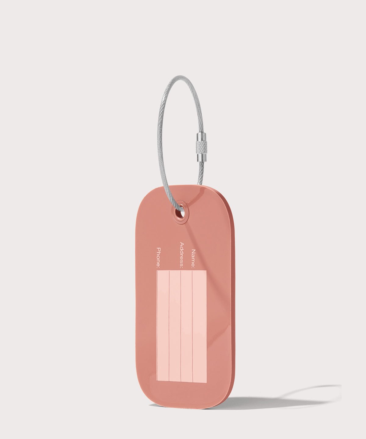 Lima Silicone Luggage Tag in Warm Dust