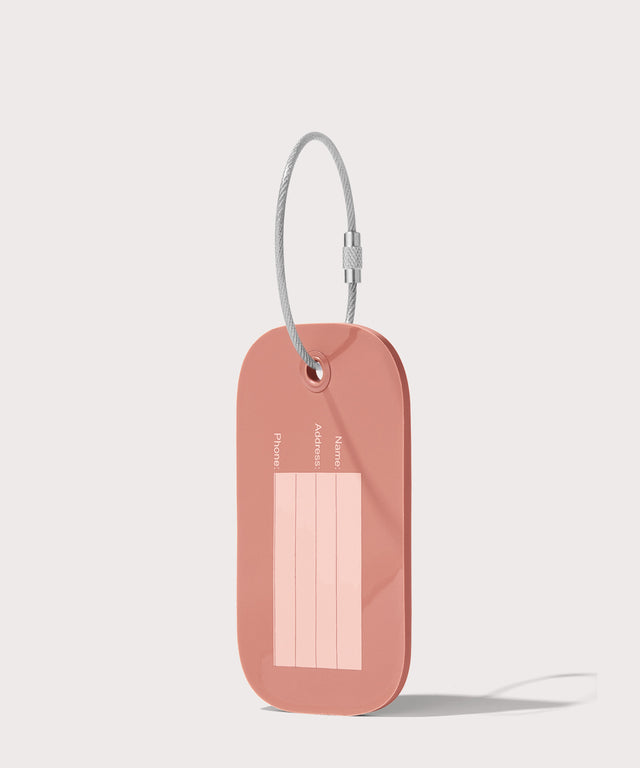 Lima Silicone Luggage Tag in Warm Dust