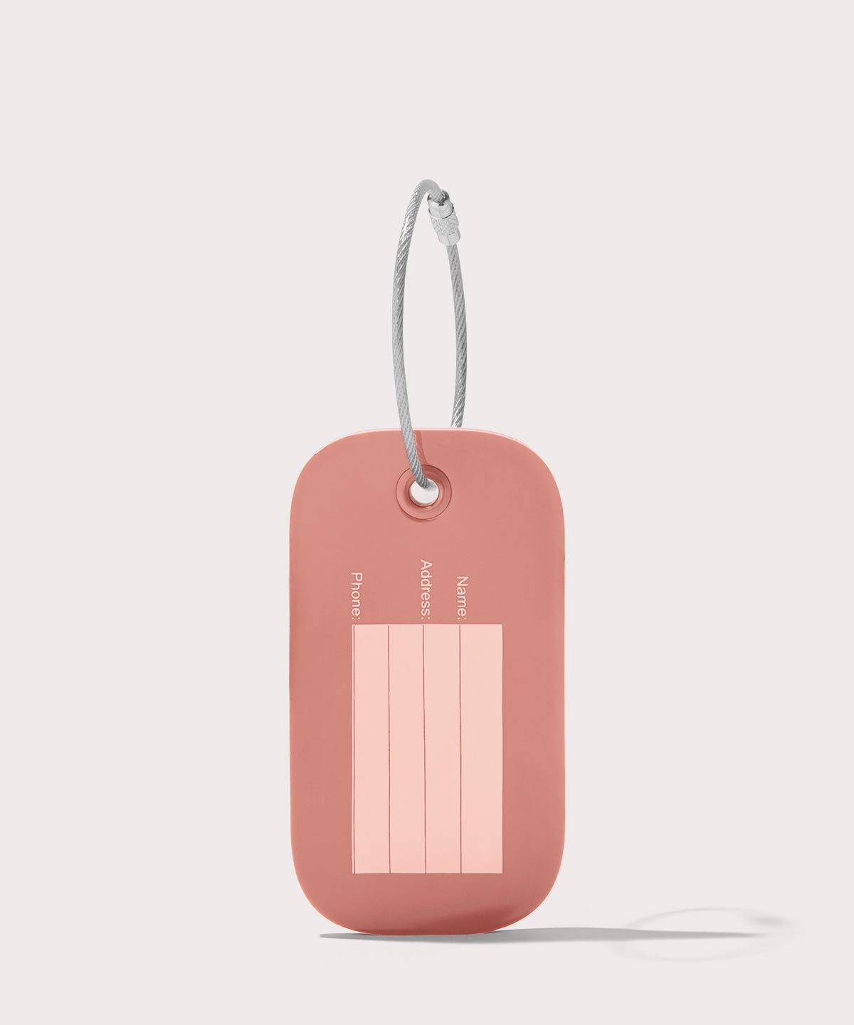 Lima Silicone Luggage Tag in Warm Dust