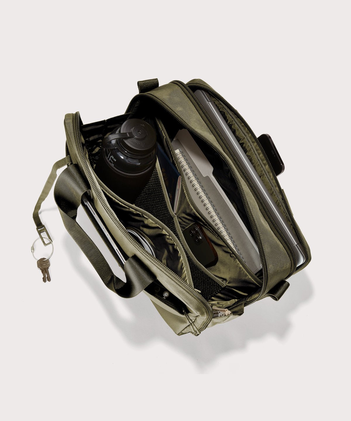 Berlin Travel Brief in Dark Moss