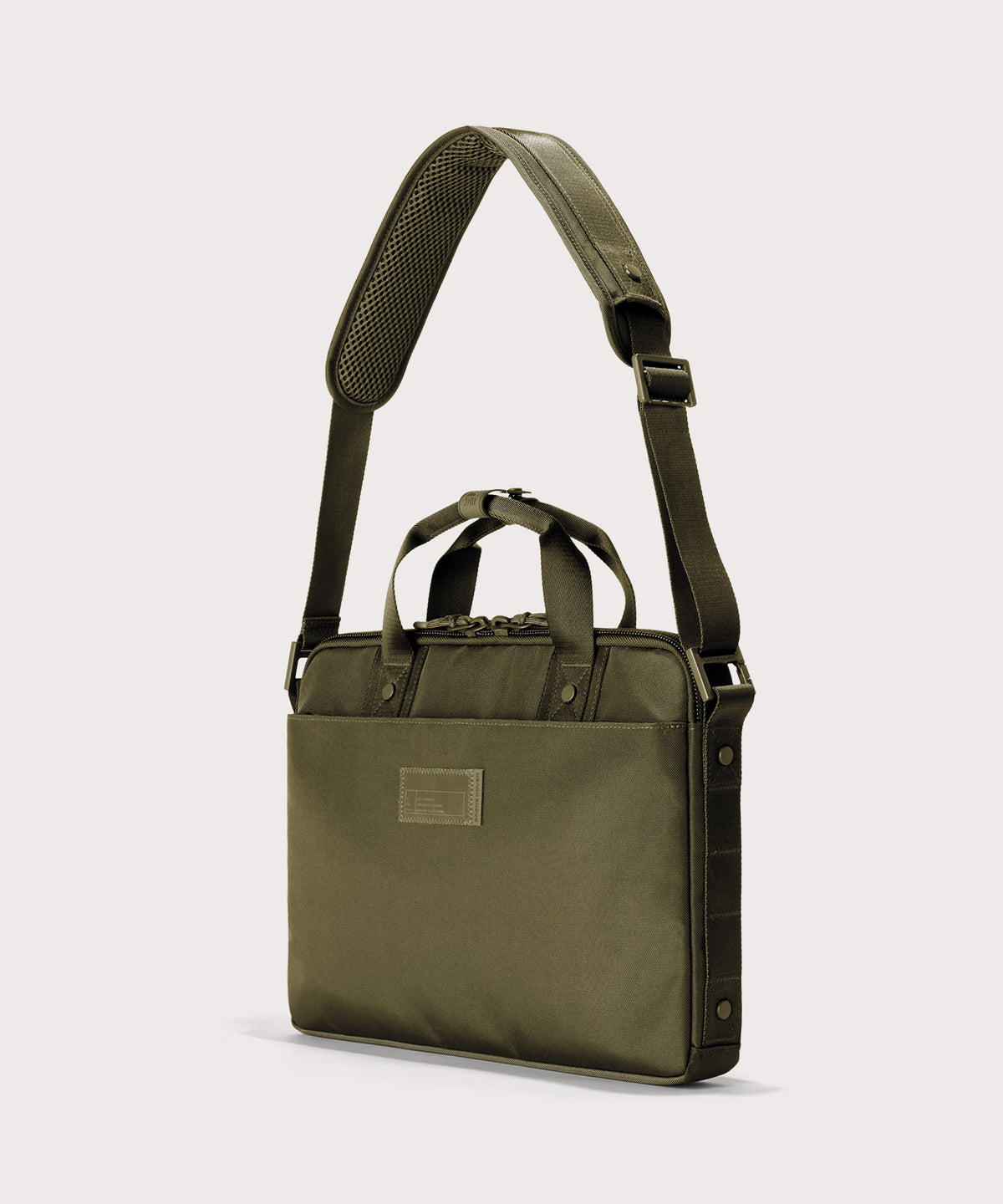 Oslo Slim Laptop Bag in Dark Moss