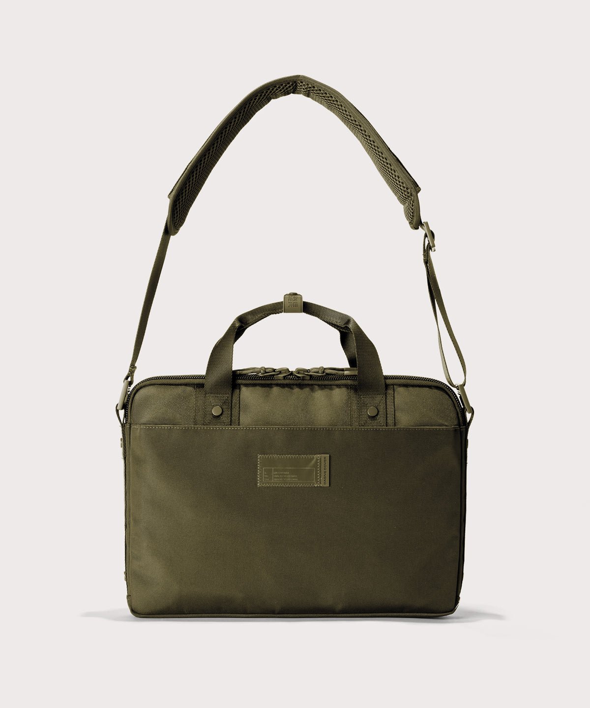 Oslo Slim Laptop Bag in Dark Moss